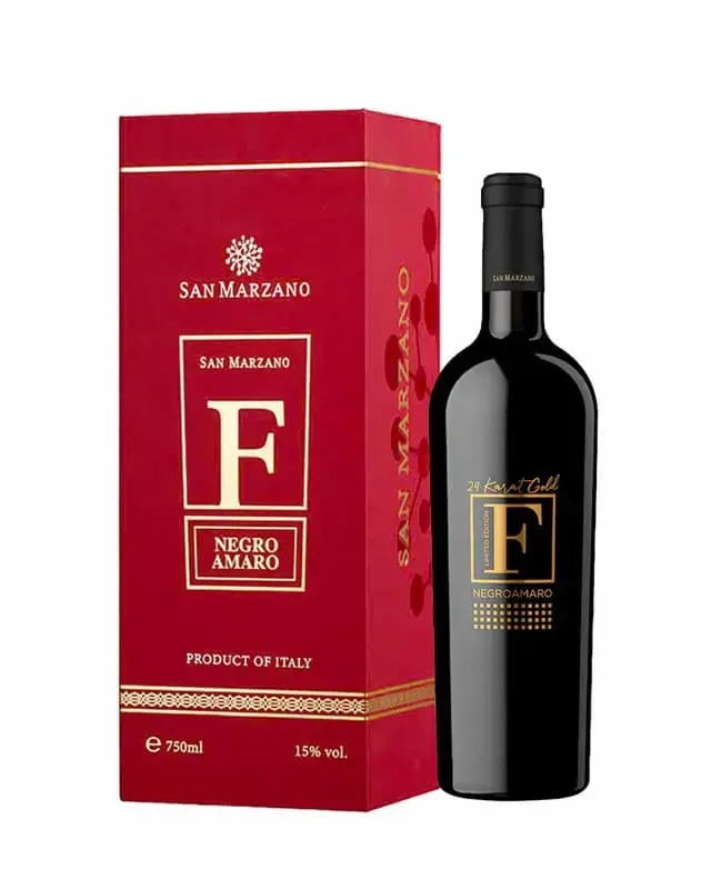 Vang F Gold 24 Karat Limited Edition – Hộp quà tết Tết Bính Ngọ 2026 – Puglia, Ý, 750ml