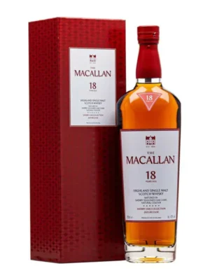 Macallan 18 năm – Sherry Oak Single Malt Scotch Whisky – Speyside, Scotland, 700ml