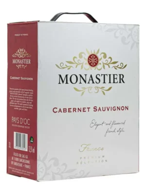 Rượu vang bịch Monastier 3L – Pháp, 3000ml