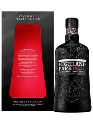 Highland Park 18 năm Black – Travel Edition – single Malt Scotch, Island, Scotland, 700ml