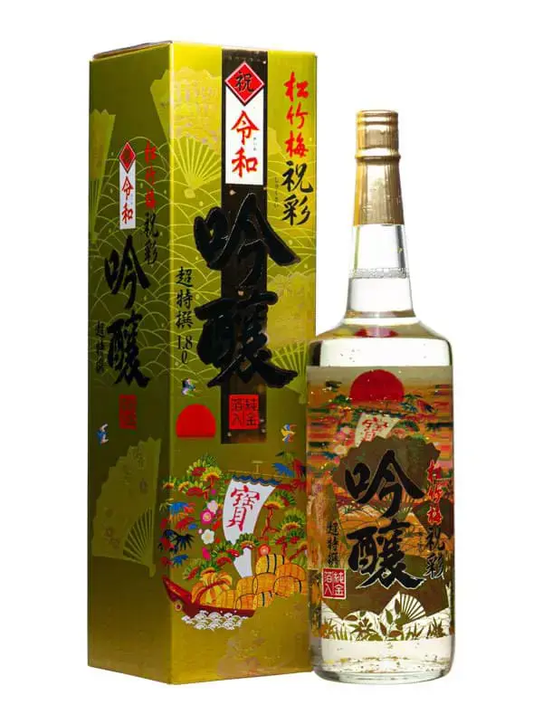Sake mặt trời đỏ Takara – vàng 1.8L – Nhật Bản, 1800ml