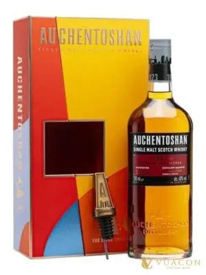 Auchentoshan 12 năm – Hộp quà Tết 2024 – single Malt Scotch, Lowland, Scotland, 700ml