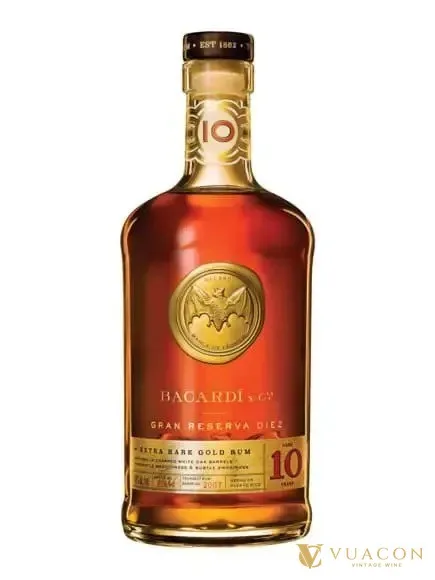 Bacardi 10 năm – Gran Reserva Diez Rum – Puerto Rico, 700ml