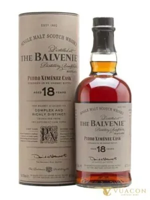 Balvenie 18 năm – Pedro Ximenez Cask – single Malt Scotch, Speyside, Scotland, 700ml