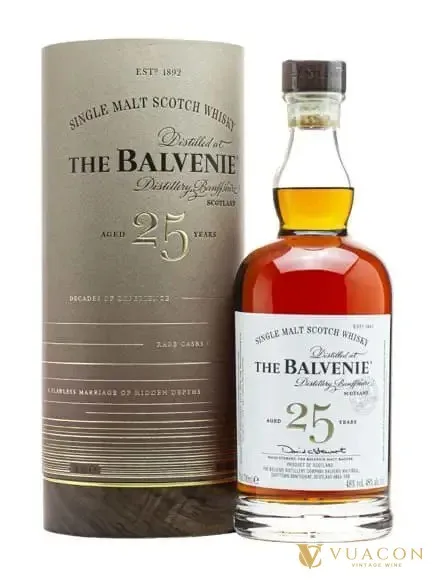 Balvenie 25 năm Speyside Single Malt Scotch Whisky – Scotland, 700ml