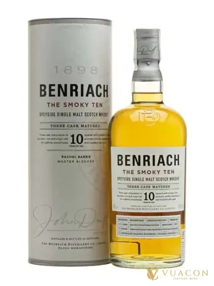 Benriach Smoky 10 năm – single Malt Scotch, Speyside, Scotland, 700ml