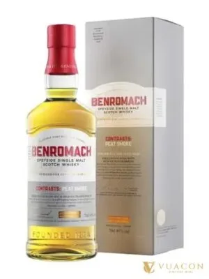 Benromach 2014 Contrasts: Peat Smoke Bourbon Cask – single Malt Scotch, Speyside, Scotland, 700ml