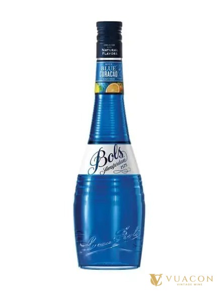 Rượu Bols Blue Curacao 700ml, rượu mùi cam xanh của Bols