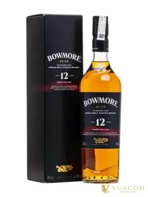 Bowmore 12 năm – Sherry OaK Islay Single Malt Scotch Whisky – Scotland, 700ml