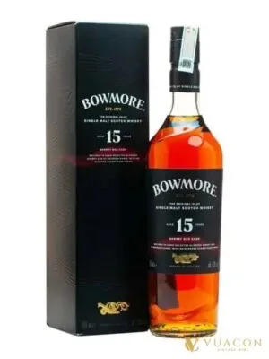 Bowmore 15 năm – Sherry Oak Islay Single Malt Scotch Whisky – Scotland, 700ml
