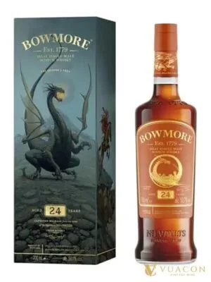 Bowmore 24 năm – Dragons Prey Islay Single Malt Scotch Whisky – phiên bản giới hạn, Scotland, 700ml