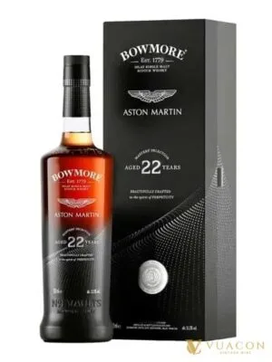 Bowmore Aston Martin 22 năm Islay Single Malt Scotch Whisky – cask Strength, Scotland, 700ml
