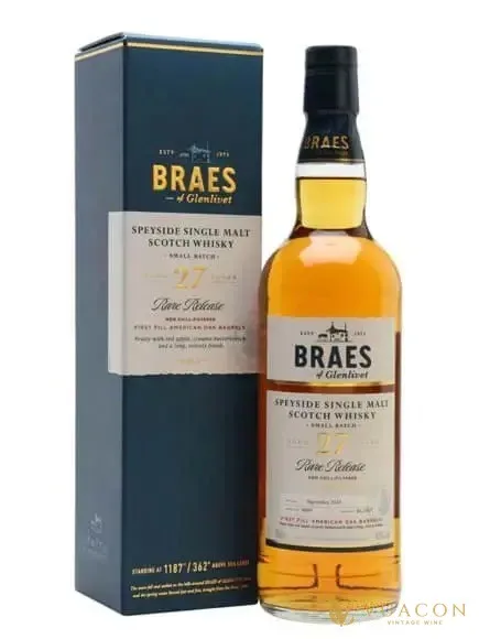 Braes Of Glenlivet 27 năm – single Malt Scotch, Speyside, Scotland, 700ml