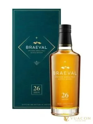 Braeval 26 năm – single Malt Scotch, Speyside, Scotland, 700ml
