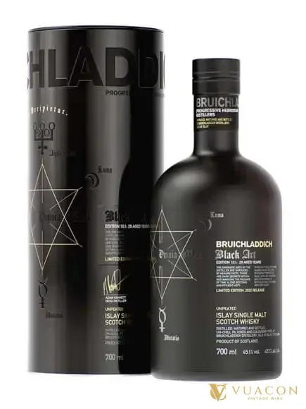 Bruichladdich Black Art 10.1 – phiên bản giới hạn, Islay, Scotland, 700ml