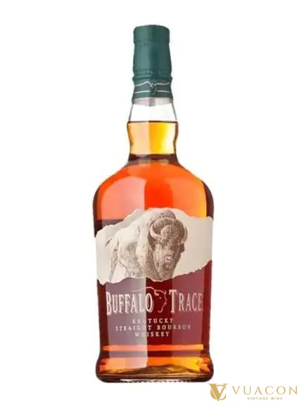 Chai Buffalo Trace Kentucky Straight Bourbon nhãn hình bò rừng