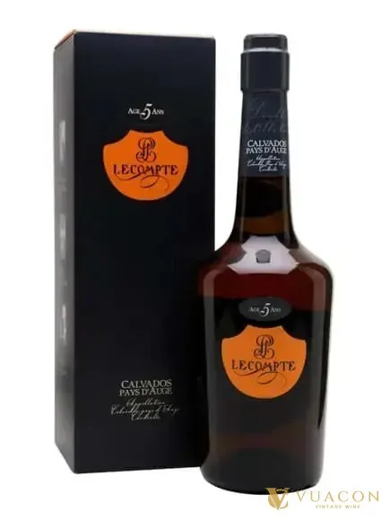 Calvados Lecompte 5 năm – Pháp, 700ml