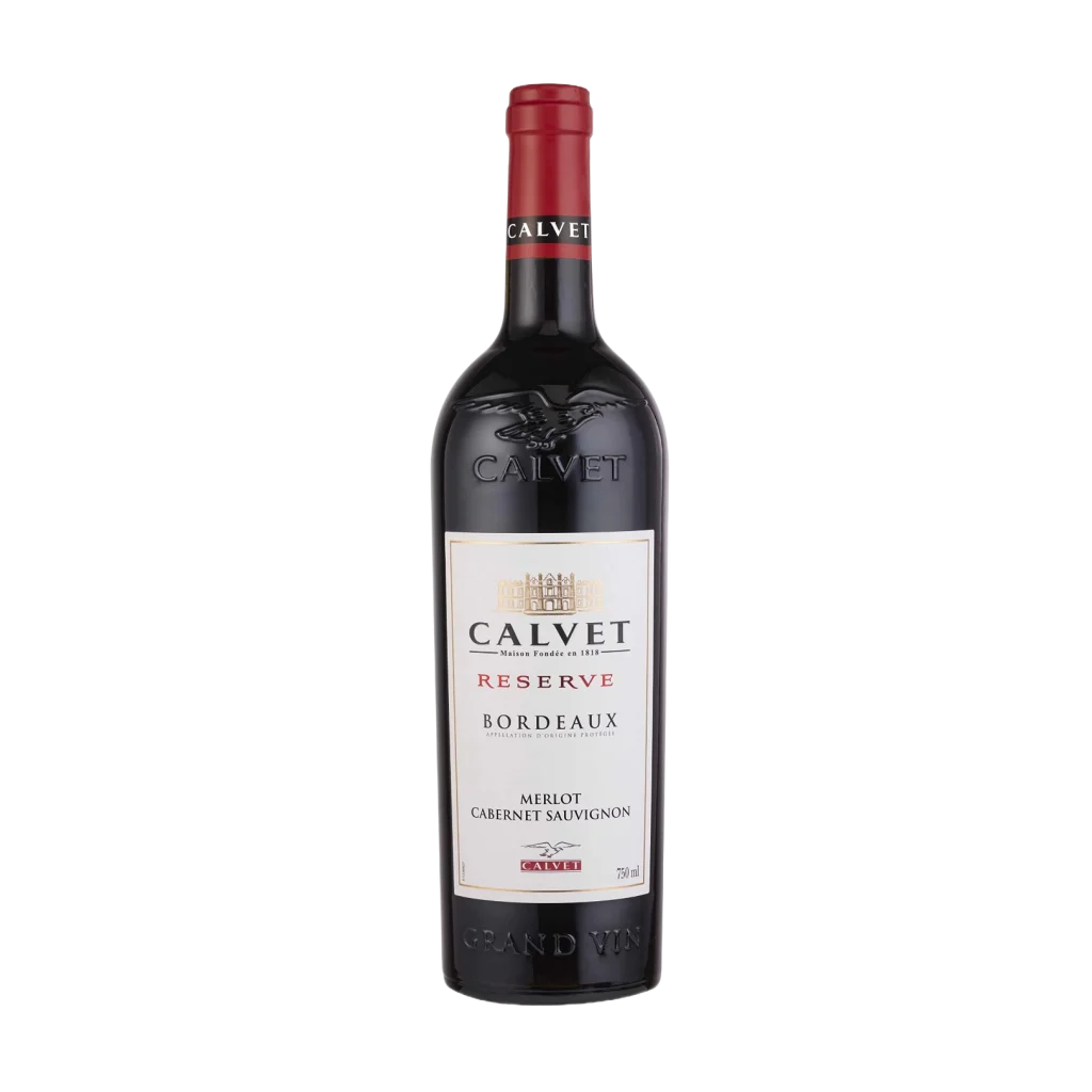 Rượu vang Calvet Reserve Merlot Cabernet – Bordeaux – Pháp, 750ml