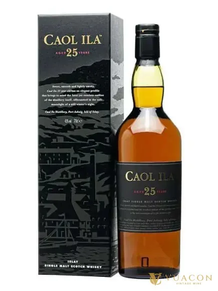 Caol Ila 25 năm – single Malt Scotch, Islay, Scotland, 700ml