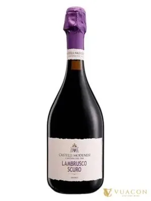 Castelli Modenesi Lambrusco Scuro – sparkling Sweet, Ý, 750ml