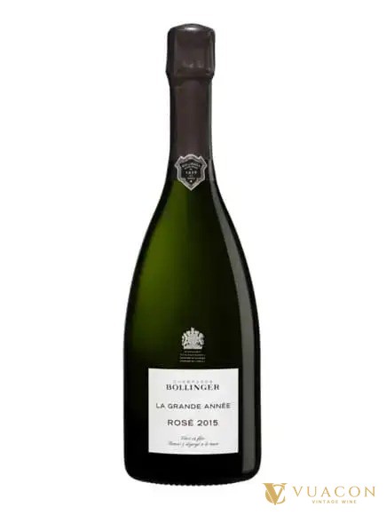 Champagne rosé 2026 Bollinger La Grande Annee Rose, chai rosé có niên vụ của Bollinger