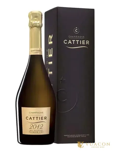 Champagne Cattier Brut Millesime 2012 1Er Cru – Pháp, 750ml
