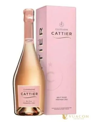 Champagne Cattier Rose Brut 1er Cru – Pháp, 750ml