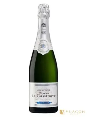 Champagne Charles de Cazanove Brut Blanc de Blancs – Pháp, 750ml