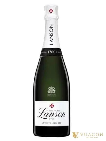 Champagne Lanson Le White Label Sec – Pháp, 750ml