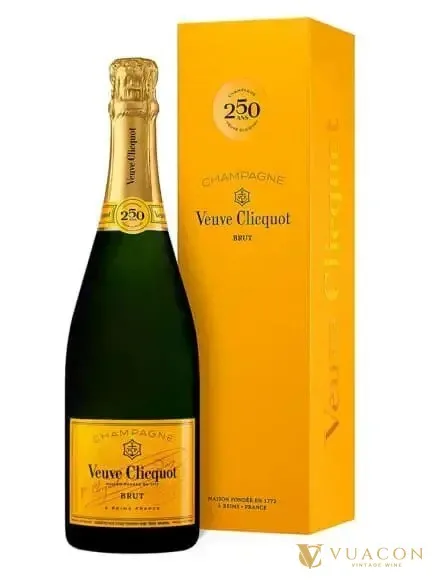 Champagne Veuve Clicquot Yellow Label – 250th Anniversary Edition – Pháp, 750ml