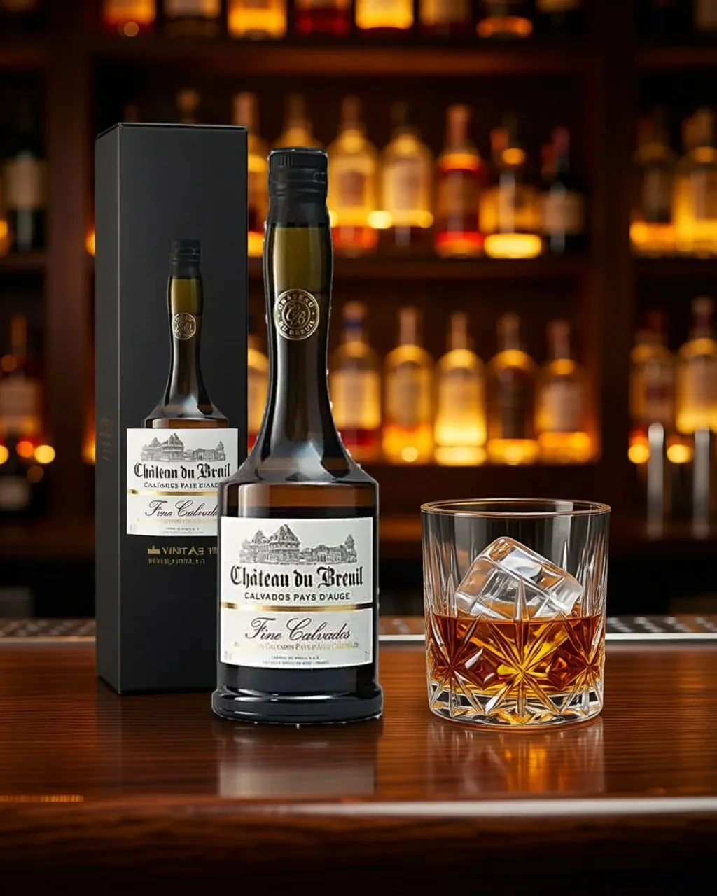 Chateau Du Breuil Fine Calvados Pays d’Auge – Normandy, Pháp, 750ml (ảnh bối cảnh)