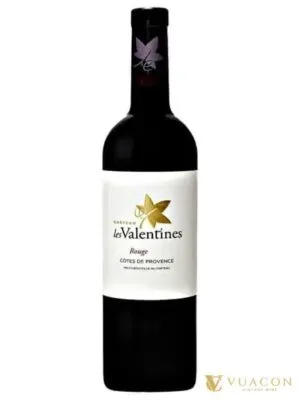 Chateau les Valentines Rouge – Côtes de Provence, Pháp, 750ml