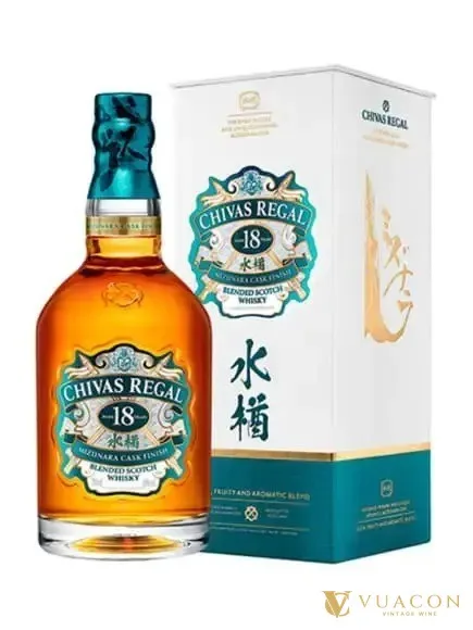 Chivas 18 năm Mizunara – blended Scotch, Scotland, 700ml