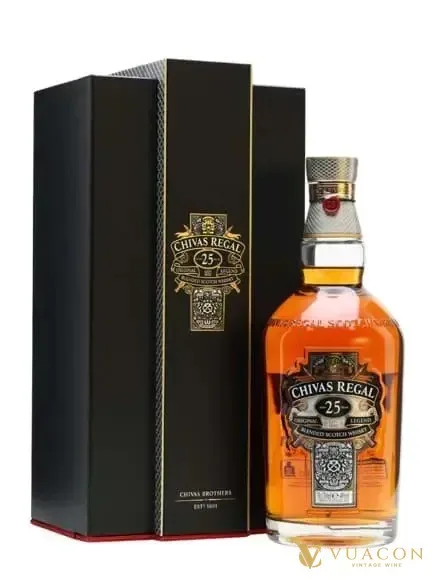 Chivas 25 năm – blended Scotch, Scotland, 700ml