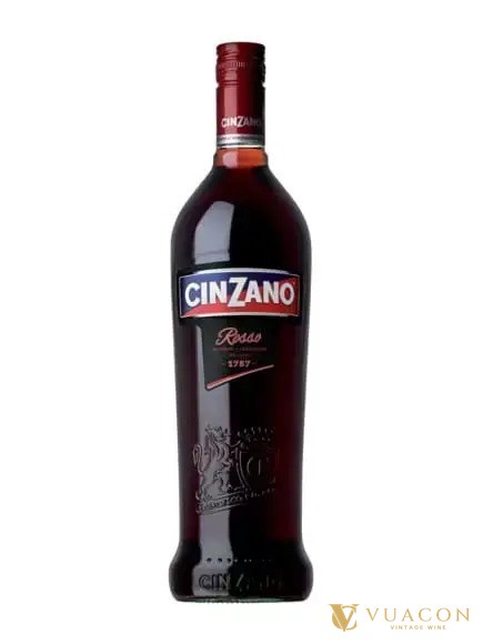 Chai Cinzano Rosso 1L, vermouth đỏ dùng pha Americano với Campari