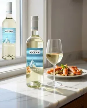 Cote Ocean Sauvignon Blanc – Atlantique, Pháp, 750ml (ảnh bối cảnh)