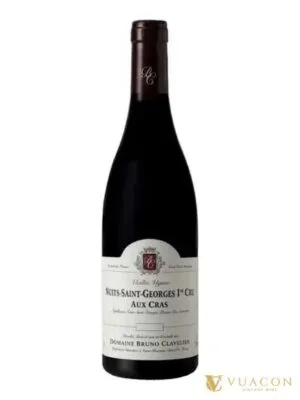 Domaine Bruno Clavelier Nuits Saint Georges 1er Cru Aux Cras – Burgundy, Pháp, 750ml