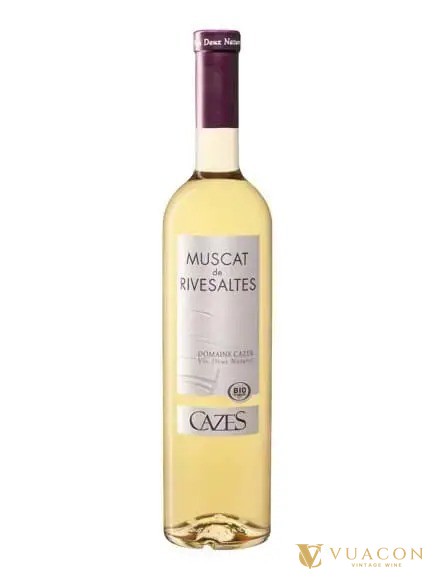 Chai vang ngọt Domaine Cazes Muscat de Rivesaltes cho món tráng miệng Noel