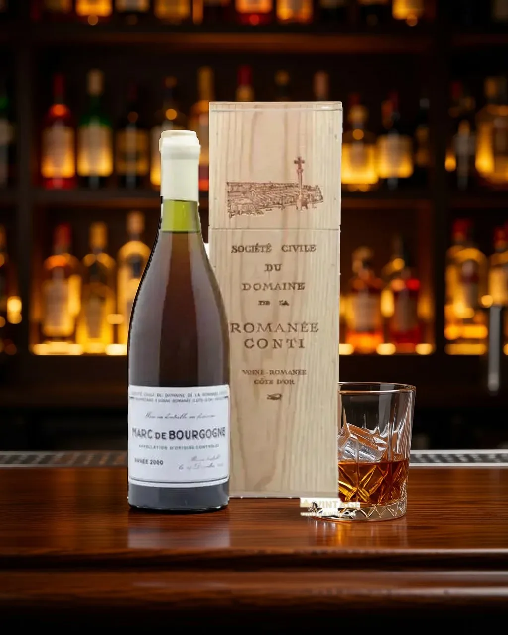 Domaine de la Romanee-Conti 2000 Marc de Bourgogne – brandy, Burgundy, Pháp, 700ml (ảnh bối cảnh)