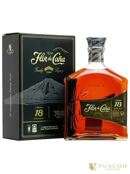 Flor de Cana 18 năm – rum, Nicaragua, 700ml