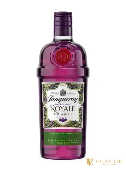 Chai Tanqueray Blackcurrant Royale màu tím đậm