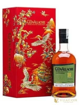 GlenAllachie 10 năm – Hộp quà Tết 2026 – cask Strength, Speyside, Scotland, 700ml