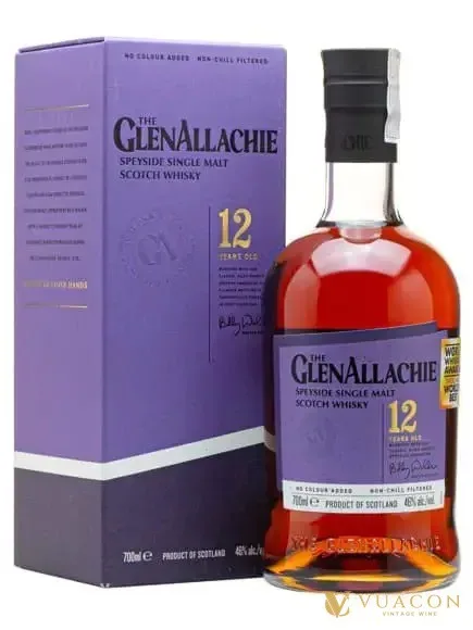 GlenAllachie 12 năm Speyside Single Malt Scotch Whisky – Scotland, 700ml