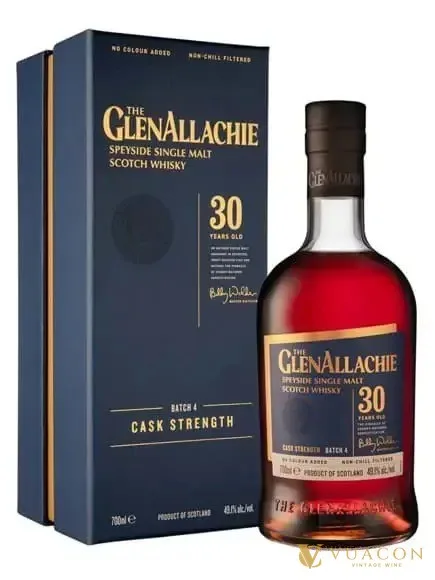 GlenAllachie 30 năm – cask Strength, Speyside, Scotland, 700ml