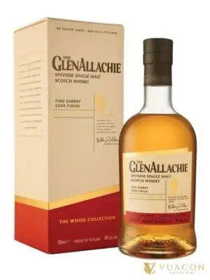 GlenAllachie 9 năm – Fino Sherry Cask Finish – single Malt Scotch, Speyside, Scotland, 700ml