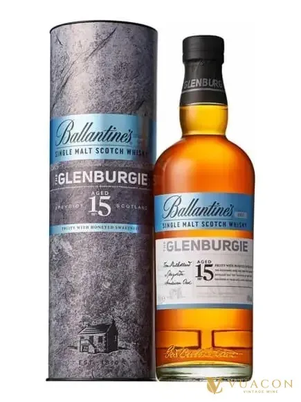 Ballantine’s Glenburgie 15 năm – single Malt Scotch, Speyside, Scotland, 700ml