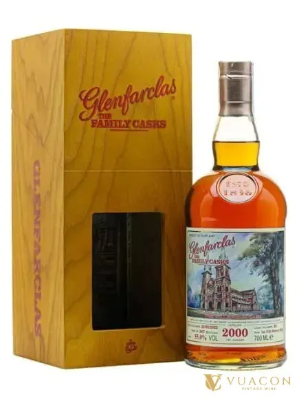 Glenfarclas 2000 – The Millennium Cask: Nhà Thờ Đức Bà – cask Strength, Speyside, Scotland, 700ml