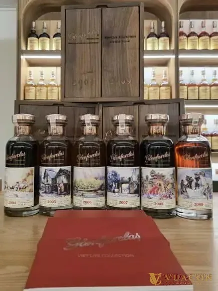 Glenfarclas Viet Life Collection Decanter Full Set – cask Strength, Speyside, Scotland, 700ml