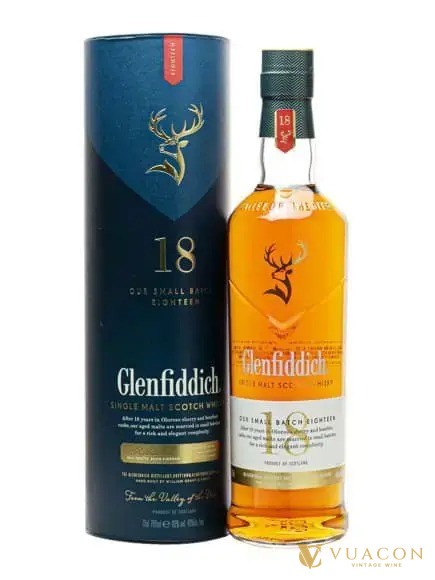 Chai Glenfiddich 18 năm, whisky 18 năm so với bản 12 năm