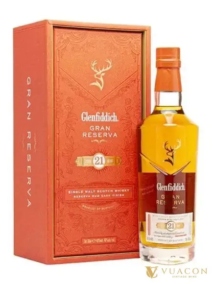 Glenfiddich 21 năm Single Malt Scotch Whisky – Speyside, Scotland, 700ml